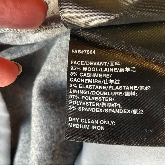 LAFAYETTE 148 Grey wool and and cashmere tailored pants - Picture 8 of 14